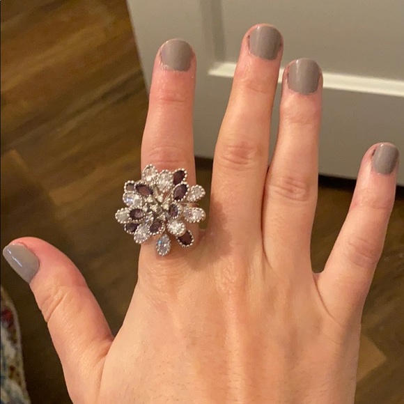 Purple statement ring - Picture 6 of 7